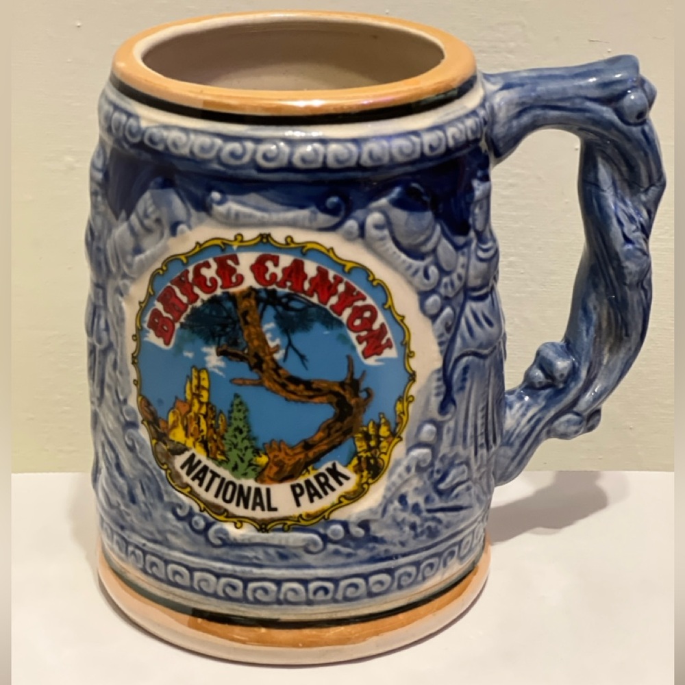 Vintage Bryce Canyon National Park Ceramic Beer Stein Coffee Souvenir Mug 12oz